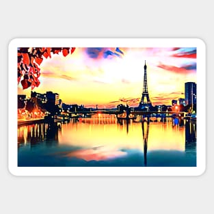 Paris In Autumn (Eiffel Tower) Sticker
